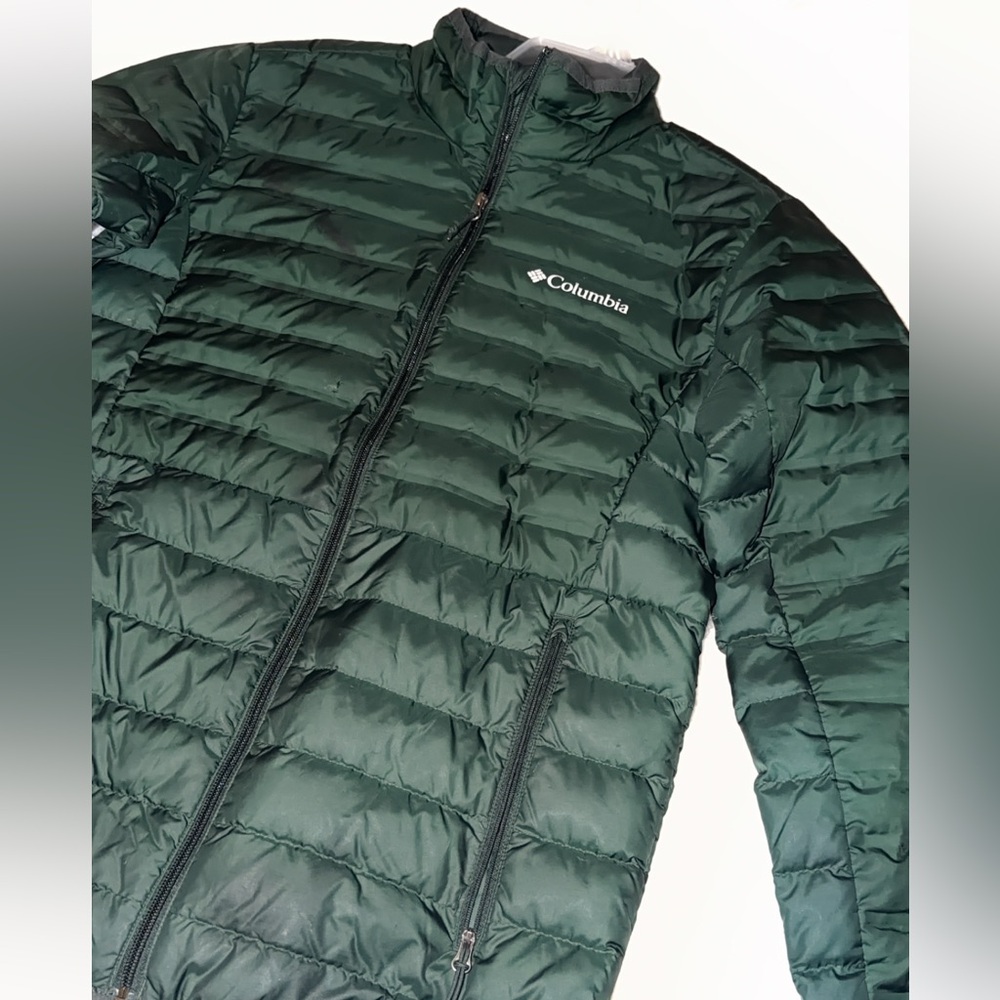 Columbia Men’s Dark Green Quilted Puffer Jacket